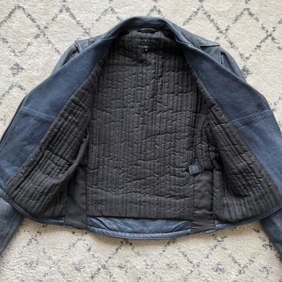 Rag & Bone ‘Bowery’ Leather Moto Jacket - size 2 - Picture 3 of 13